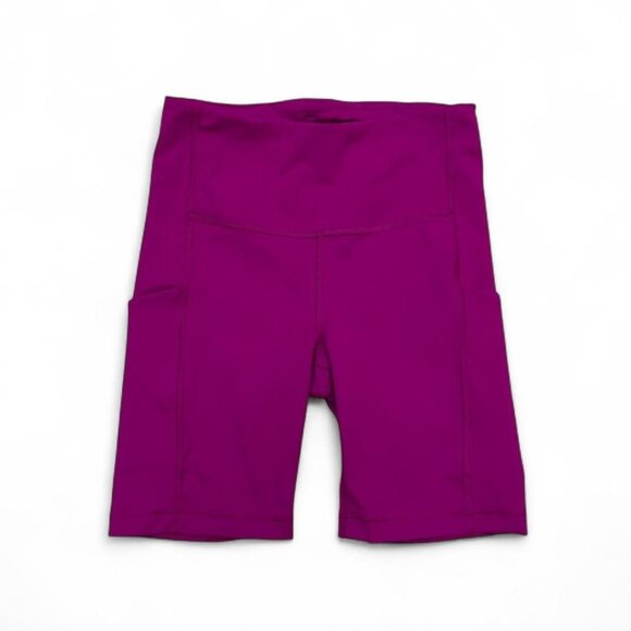 Athleta Pink Magenta‎ Ultimate Stash Pocket High Rise 7” Workout Shorts XS Biker - Picture 1 of 5